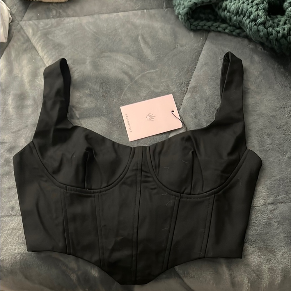 Black Bustier Top